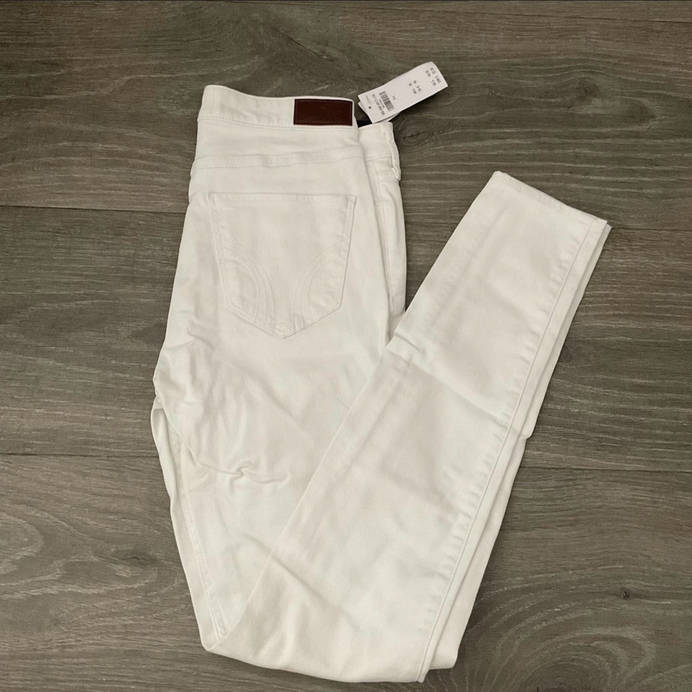 Hollister Women’s High Rise Super Skinny Jeans Size 3 Long White